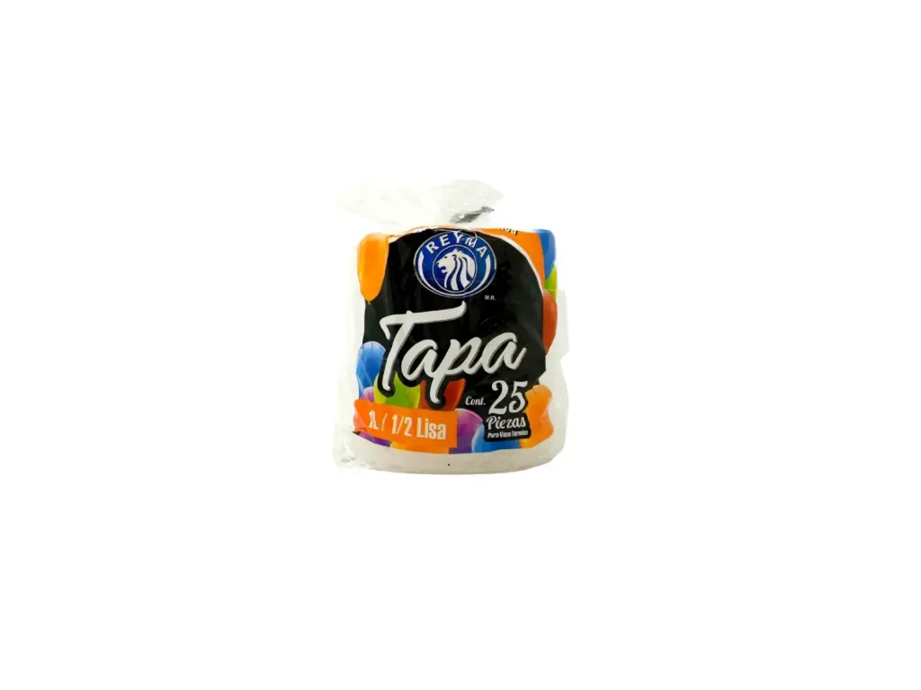 Tapa p/envase de 1 Lt y 1/2 Lt Paq 25pz 