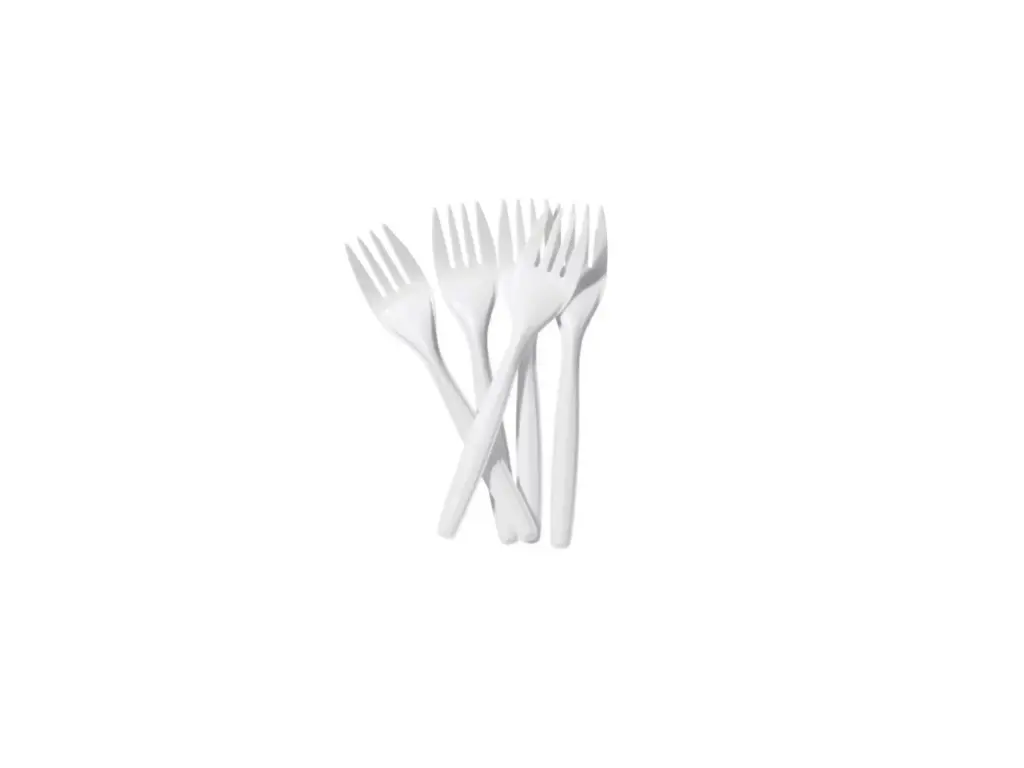 Tenedor Desechable Mediano Paq 