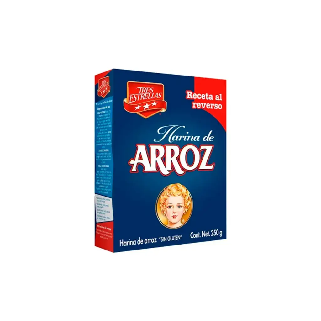 Harina de Arroz 3 estrellas 18/250 gr 